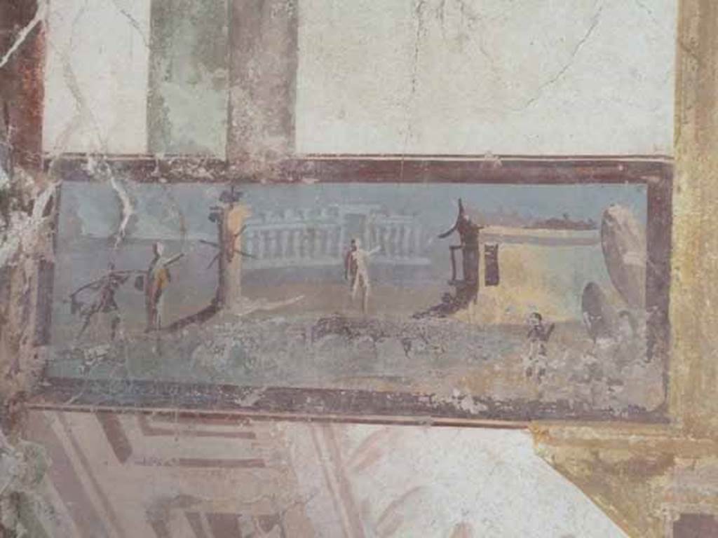 VI.15.8 Pompeii. May 2010. Painted panel from the east end of the south wall