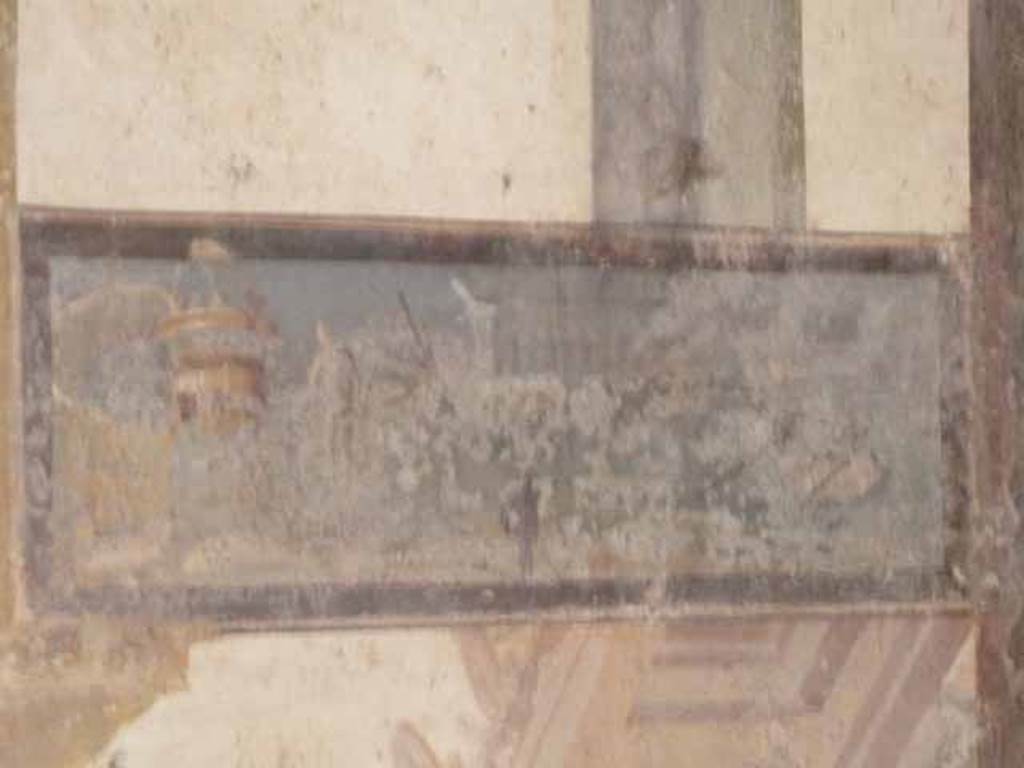 VI.15.8 Pompeii. May 2010. Painted panel from the west end of the south wall.