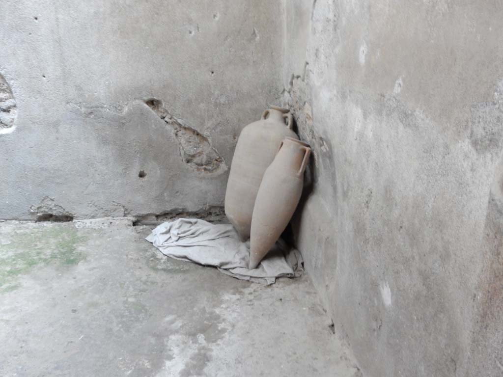 VI.15.8 Pompeii. June 2019. South-east corner of room in north-east corner of atrium. Photo courtesy of Buzz Ferebee.