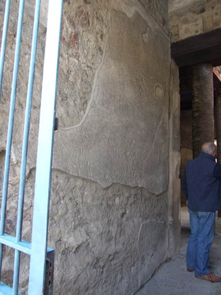 VI.15.9 Pompeii. March 2009. Entrance corridor. South wall.
