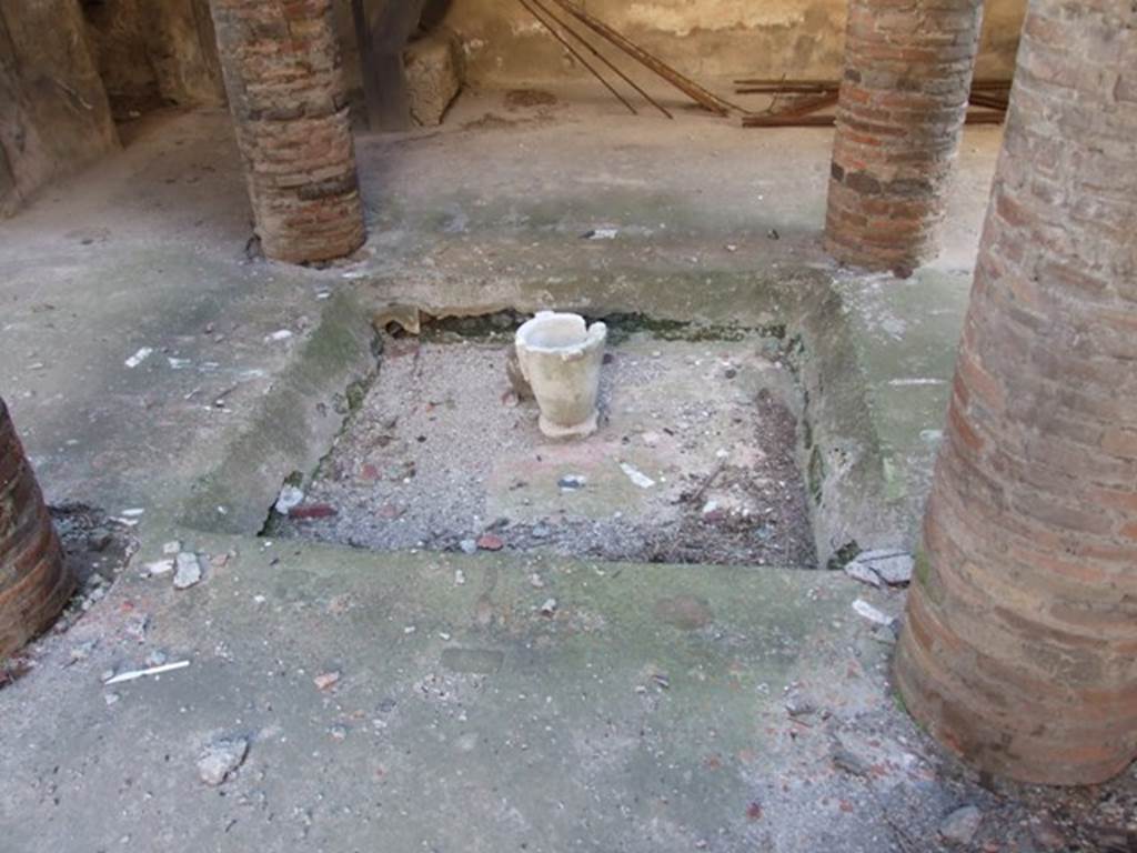 VI.15.9 Pompeii. March 2009. Atrium. Looking south across Impluvium.