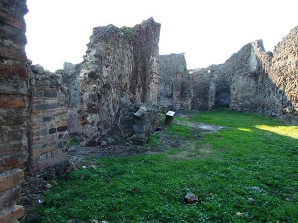 VI.15.18 Pompeii. December 2007. South wall with doorway leading into VI.15.16.