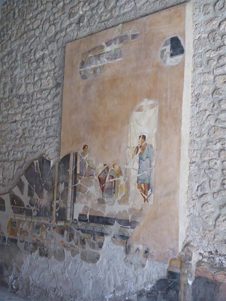 VI.16.7 Pompeii. September 2015. Exedra G, central painting from south wall.
Foto Annette Haug, ERC Grant 681269 DÉCOR.
