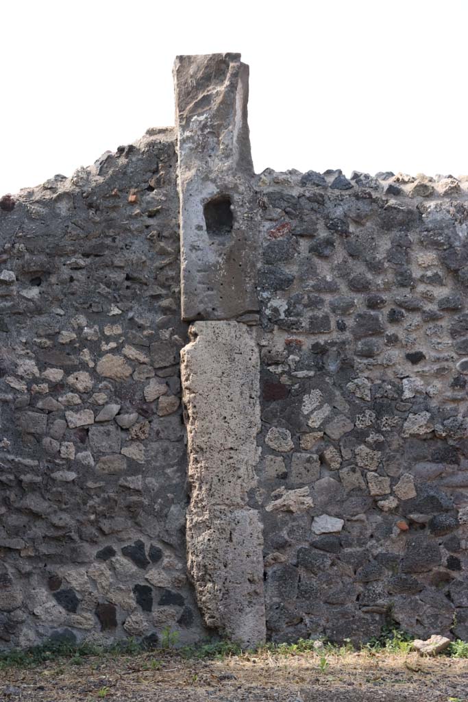 VI.17.5 Pompeii. September 2021. Detail from west wall of atrium. Photo courtesy of Klaus Heese.