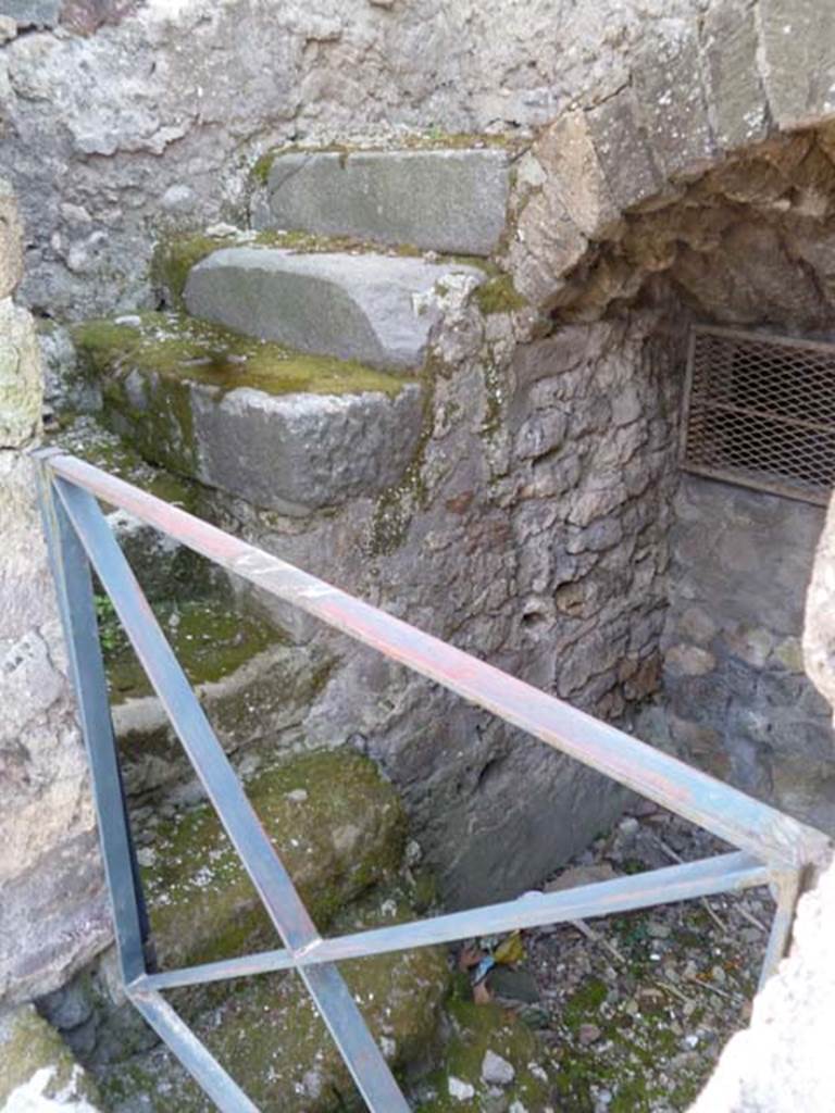 VI.17.12 Pompeii. May 2011. Steps to upper floor. Photo courtesy of Michael Binns.
