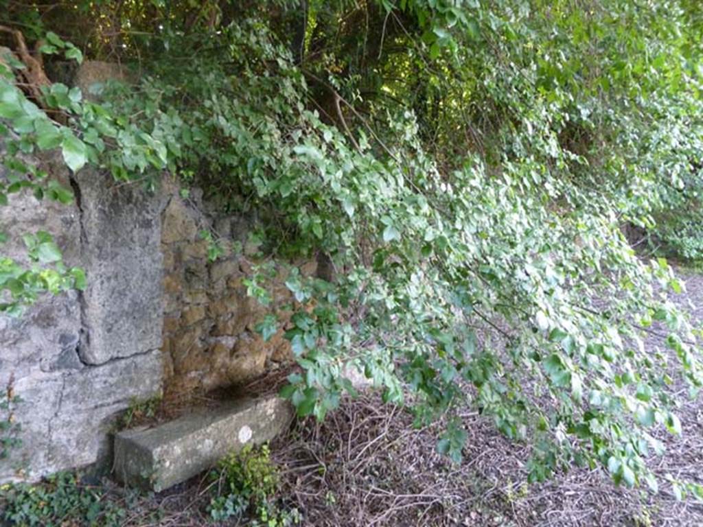 VI.17.17 Pompeii. May 2011. Looking north along west side of atrium, with blocked doorways.