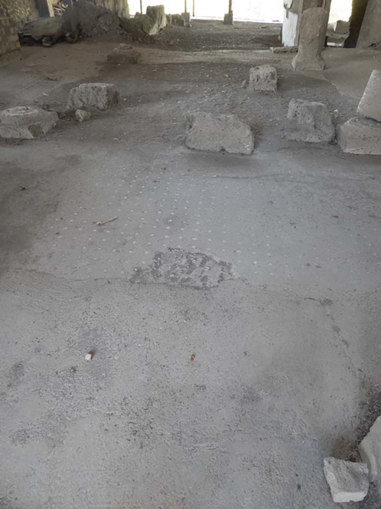 VI.17.41 Pompeii. September 2017. Looking west across flooring in atrium towards impluvium.
Foto Annette Haug, ERC Grant 681269 DÉCOR.

