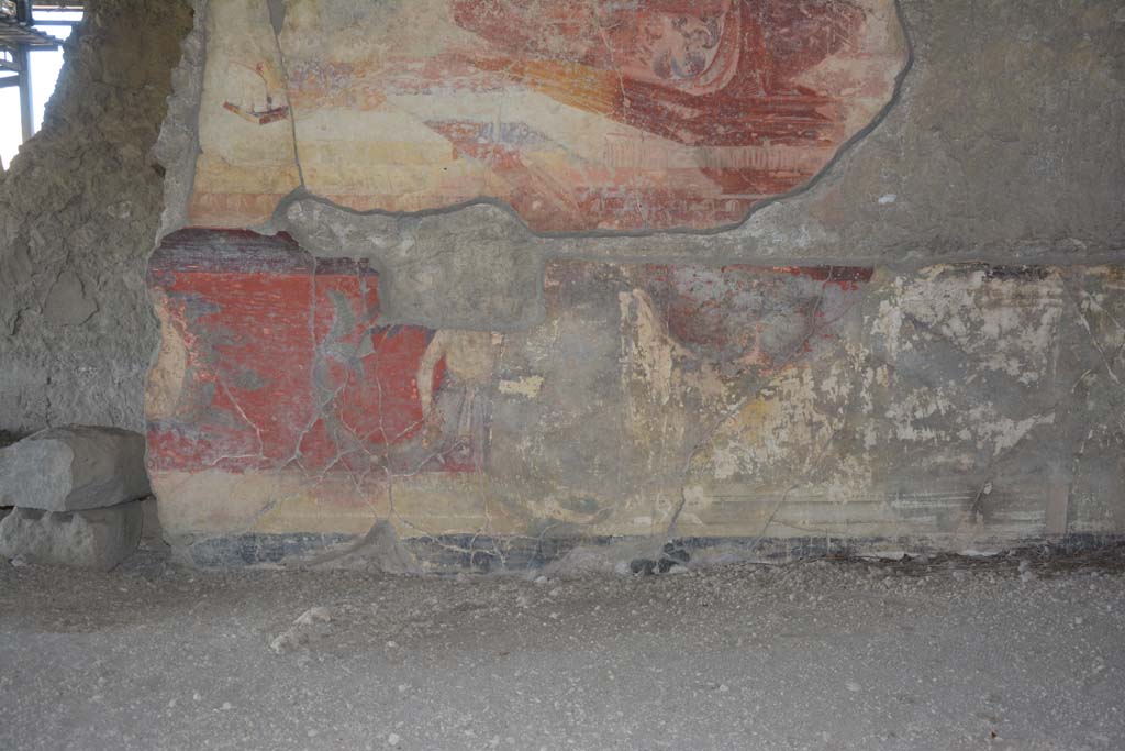 VI.17.41 Pompeii. September 2019. Detail from lower north wall of tablinum.
Foto Annette Haug, ERC Grant 681269 DÉCOR.
