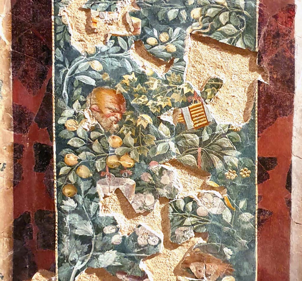 VI.17.42 Pompeii. August 2012. Fragment of fresco in Third style. Photo courtesy of Davide Peluso.
Parco Archeologico di Pompei, inventory number 86075.