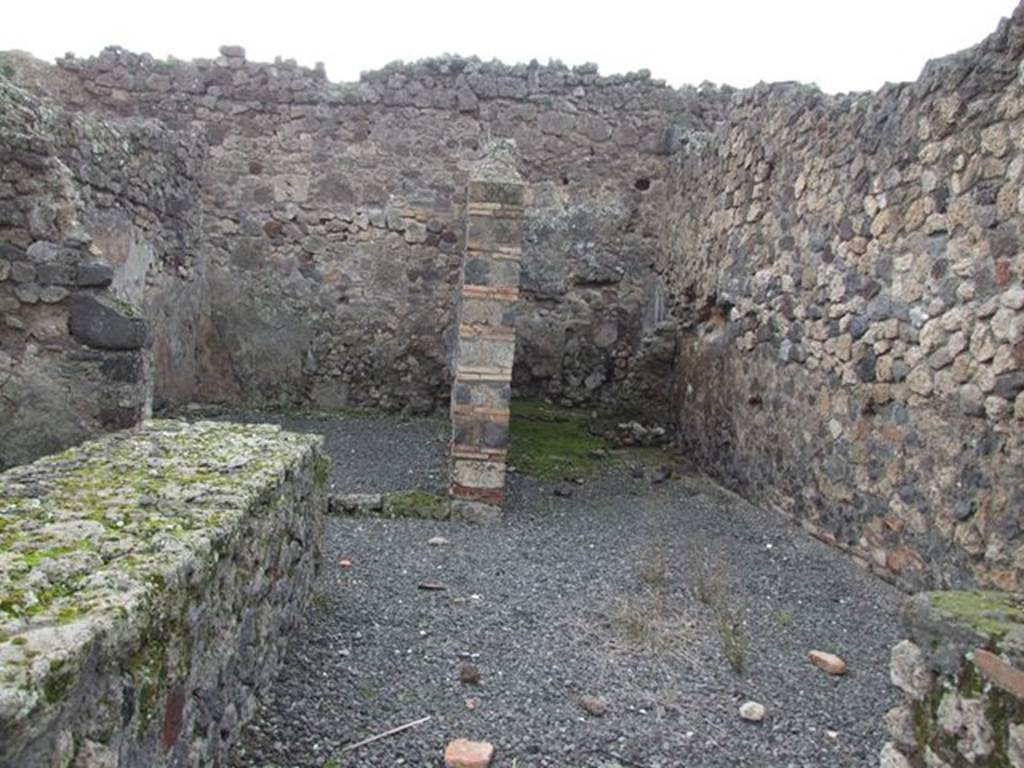 VII.1.32 Pompeii. December 2006. Looking west to rear room for the customers, steps to upper floor and latrine.