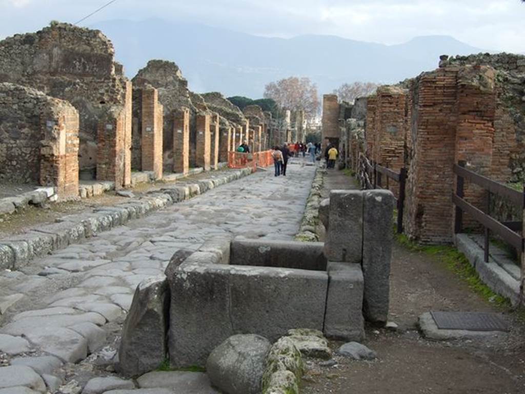 Via Stabia looking south from outside VII.1.32