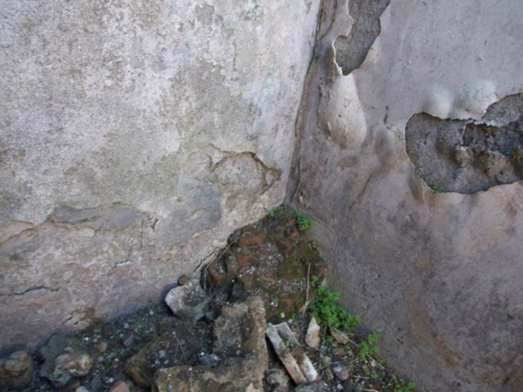 VII.2.14 Pompeii. March 2009. Remains of masonry altar in north-west corner of garden room.