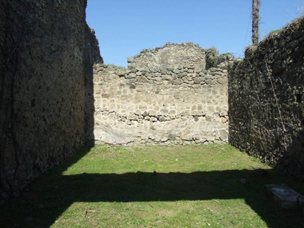 VII.2.20 Pompeii.  March 2009.  Room 14.  Triclinium. North wall.