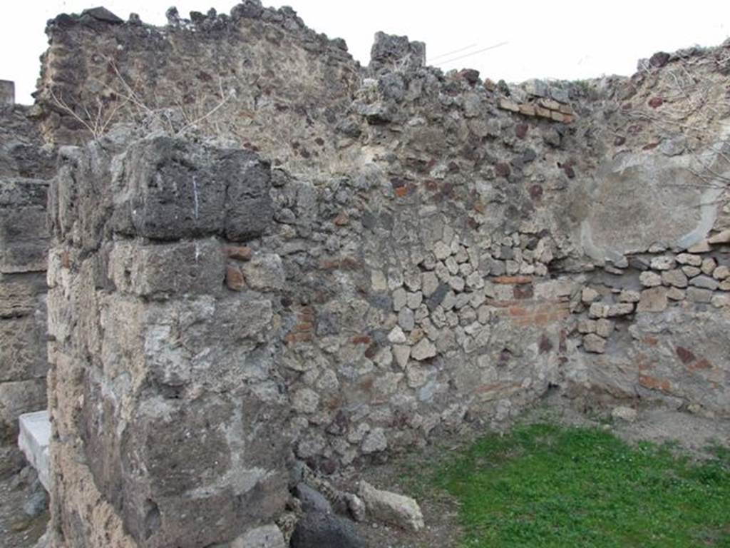 VII.2.36 Pompeii.  December 2007.  West wall.