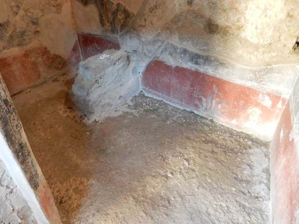 VII.2.45 Pompeii, May 2018. Looking west through doorway of room with stairs to upper floor.
Photo courtesy of Buzz Ferebee.