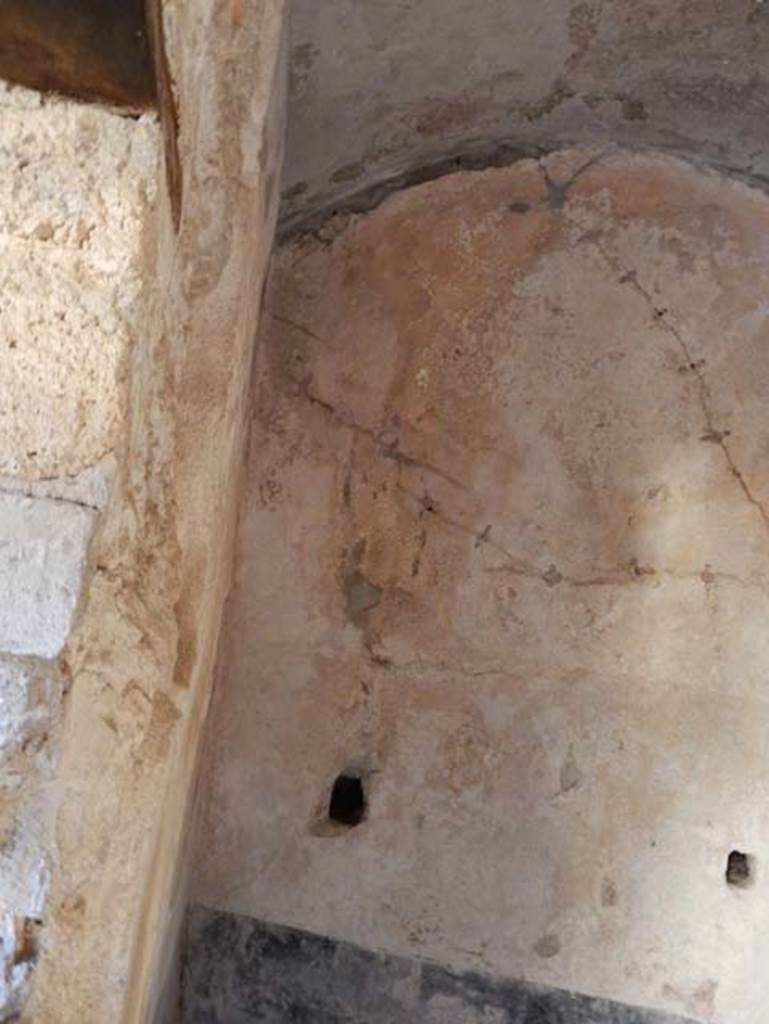 VII.2.45 Pompeii, May 2018. West wall of room in north-west corner of atrium.
Photo courtesy of Buzz Ferebee.
