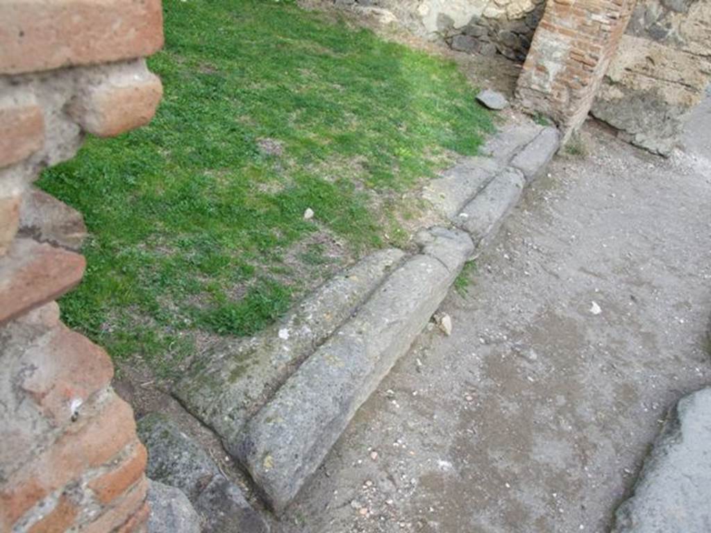 VII.2.46 Pompeii. December 2007. Threshold or sill.