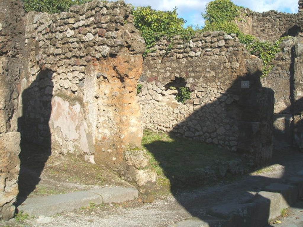 VII.2.48 and 49 Pompeii. December 2004. Entrances.