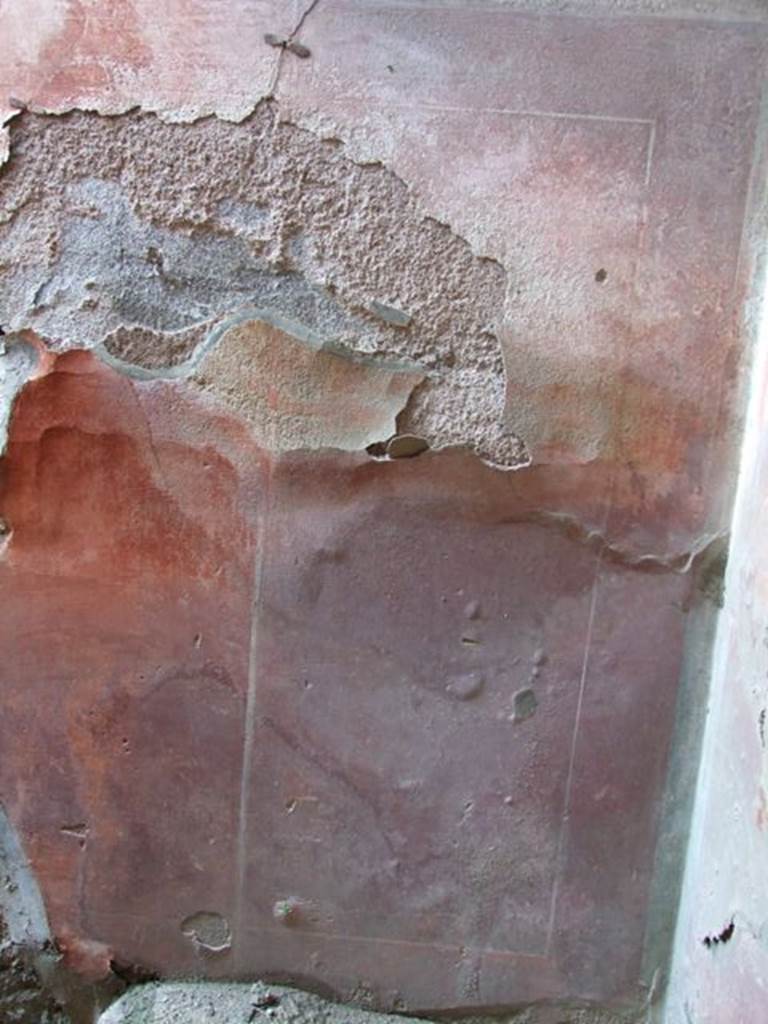 VII.3.29 Pompeii.  March 2009.  Room 8.  West wall, north end of stairs.