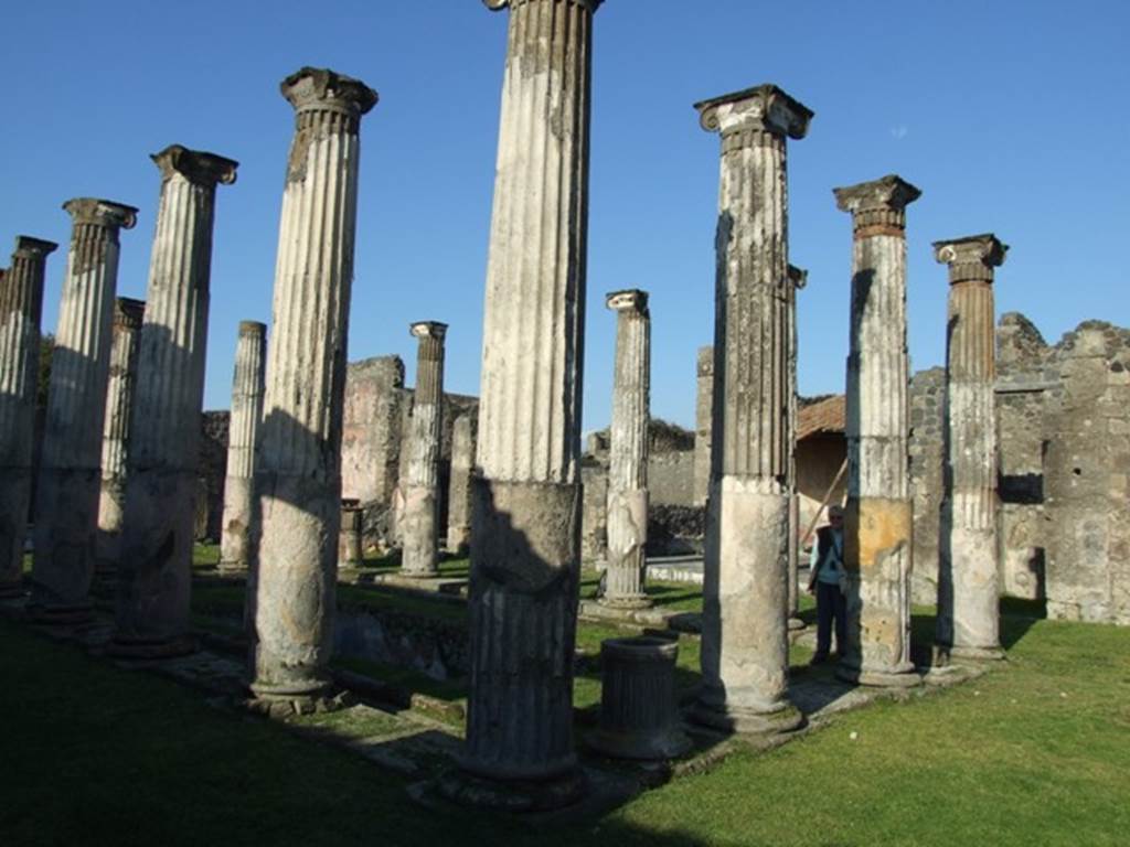 VII.4.31 Pompeii.  March 2009.  Middle Peristyle.  Looking north east.