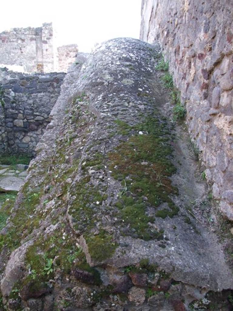 VII.4.31 Pompeii.  March 2009.  Room 36.  Kitchen. Below this area are the stairs to the Cellar.