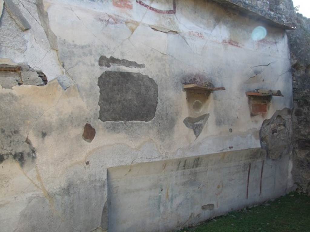 VII.4.31 Pompeii.  March 2009.  Room 21. Triclinium. South wall.

