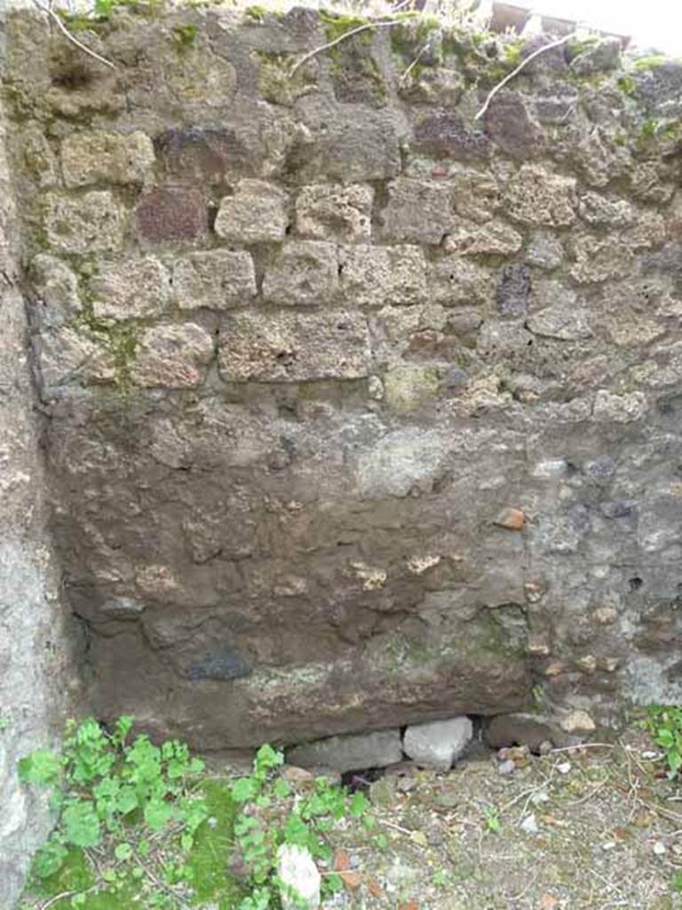 VII.4.44 Pompeii. May 2010. West wall.