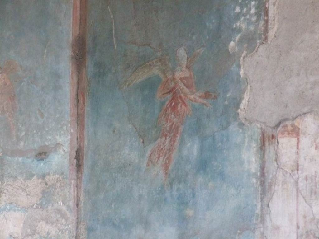 VII.4.48 Pompeii. December 2007. Room 11.  Detail from West wall of Tablinum.