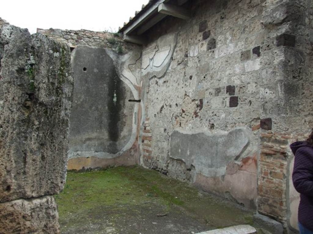 VII.4.48 Pompeii. March 2009. Doorway to room 17, on east side of peristyle.
Looking towards south-east corner.
