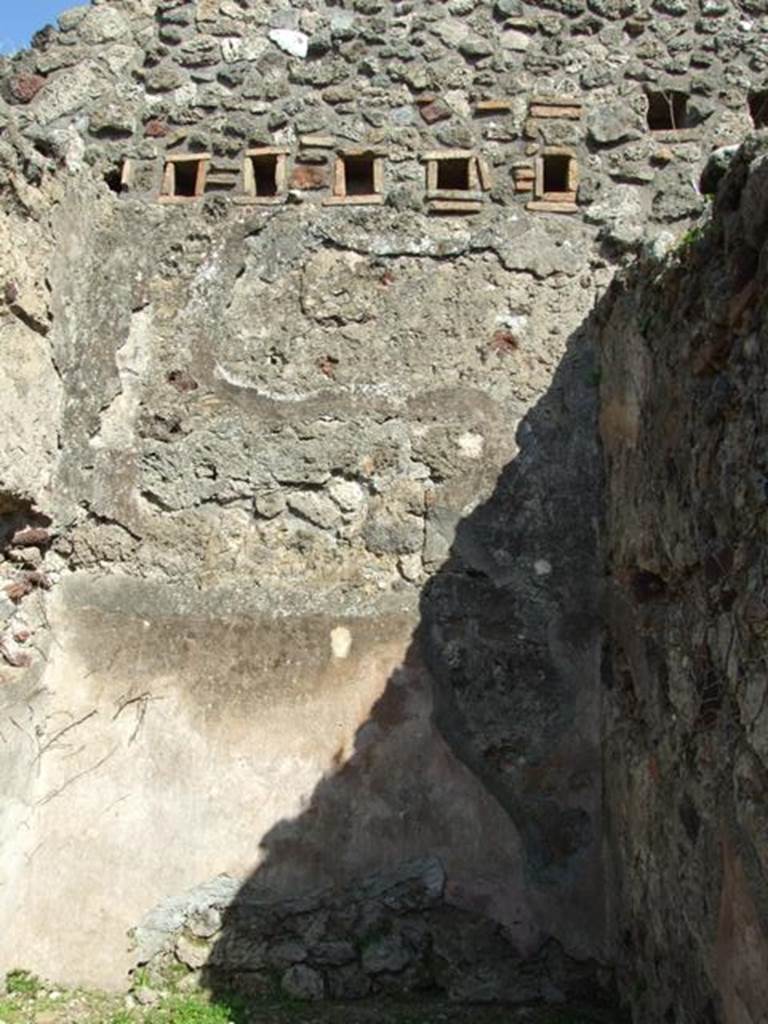 VII.4.56 Pompeii.  March 2009.   Room 6.  East wall.