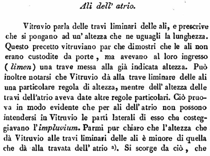 VII.4.57 Pompeii. Room 9, ala on west side of atrium. Description by Avellino.
See Avellino, F. M. Descrizione di una Casa Pompejana Disotterrata in Pompeii nell’anno 1831, 1832, 1833 la terza alle spalle del tempio della Fortuna Augusta. Naples, 1837, p. 18.
