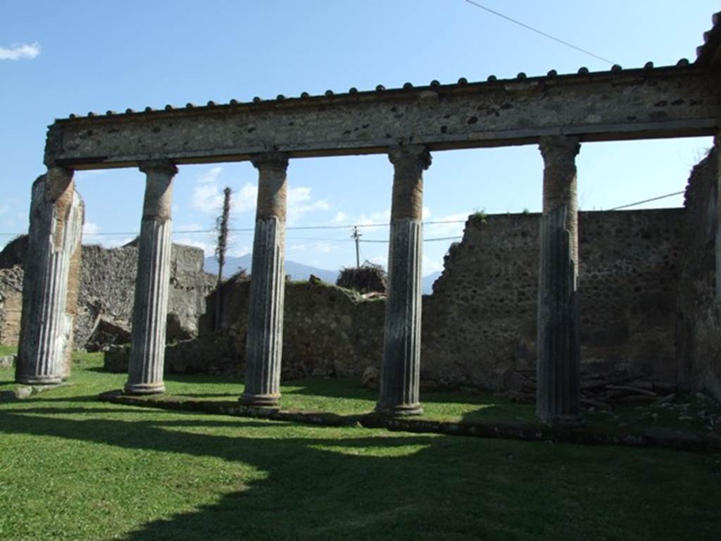 VII.4.57. Pompeii.  March 2009. Peristyle.  Looking south.
