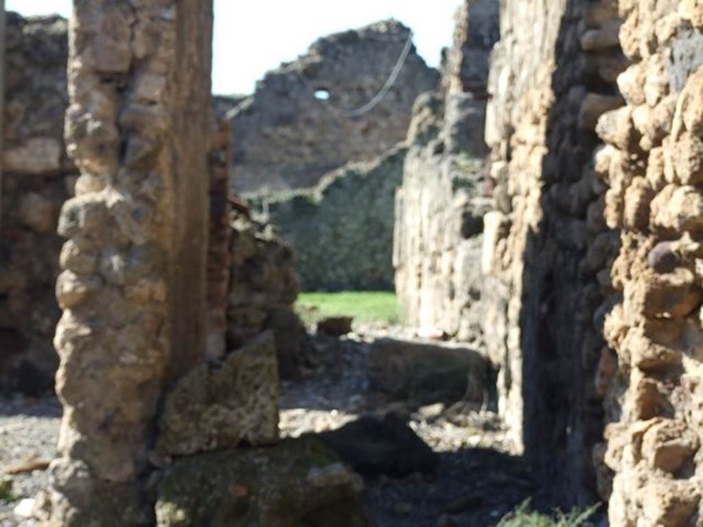 VII.6.19 Pompeii. March 2009. Looking west to rear, and house at VII.6.28.