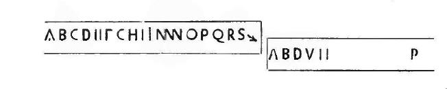 55. Sullo squarcio dello stesso pilastro, rivolto verso lo stipite del vano: