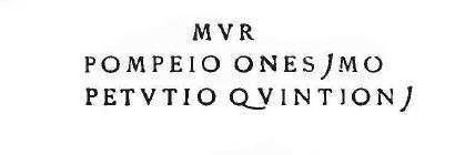 There was also an ordinary terracotta amphora bearing the top of the belly the following inscription, in black:
81


