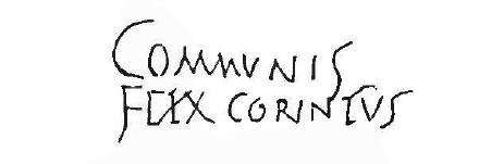 27. Nel lato del pilastro terminale rosso della stessa parete, rivolto nel peristilio: 