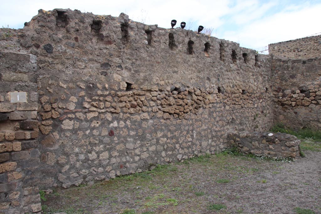 VII.7.1 Pompeii. May 2024. Looking towards west wall of shop. Photo courtesy of Klaus Heese.