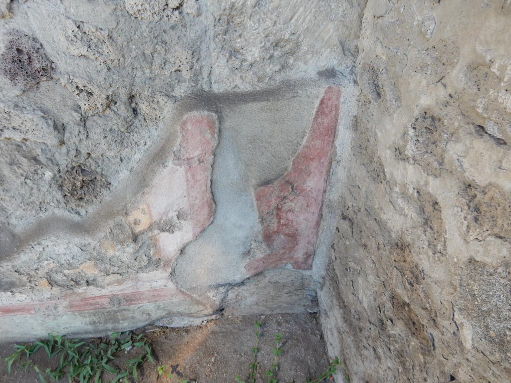 VII.7.5 Pompeii, May 2018. Oecus (m), lower north-east corner. Photo courtesy of Buzz Ferebee.