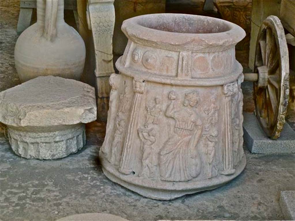 VII.7.29 Pompeii. May 2011. Puteal in storage. Photo courtesy of Michael Binns..