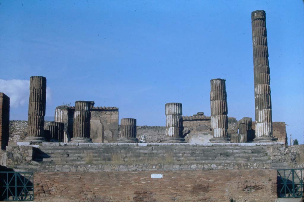 Pompei Tempio di Giove Temple de Jupiter Italia Vintage albumen print  Tir 