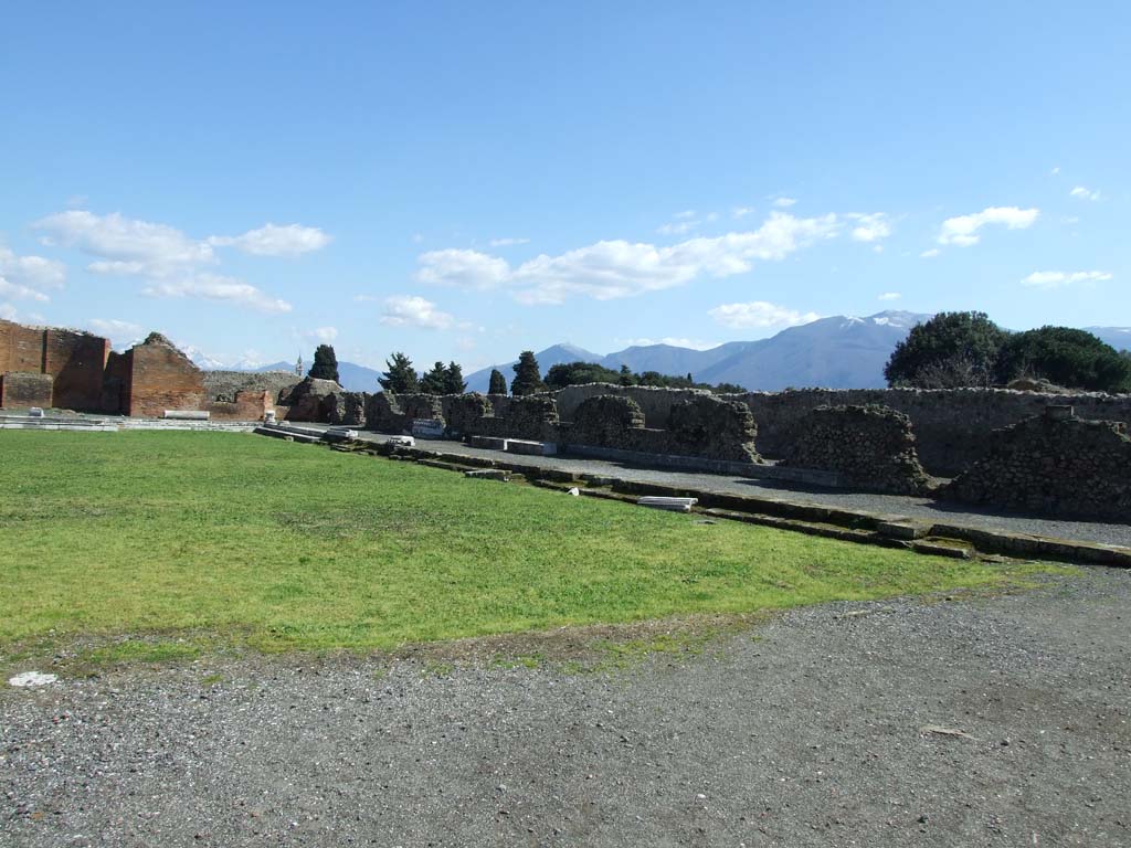 VII.9.1 Pompeii. October 2001. Looking east from entrance across the rectangular courtyard. Photo courtesy of Peter Woods.
