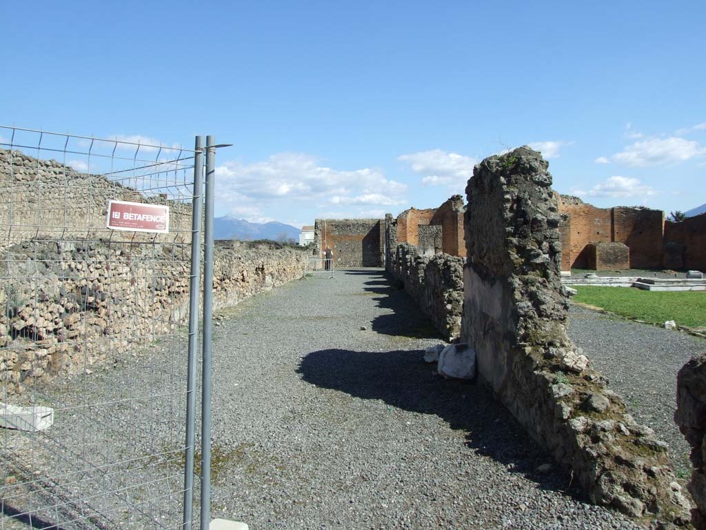 VII.9.1 Pompeii. March 2009. North west corner of courtyard.