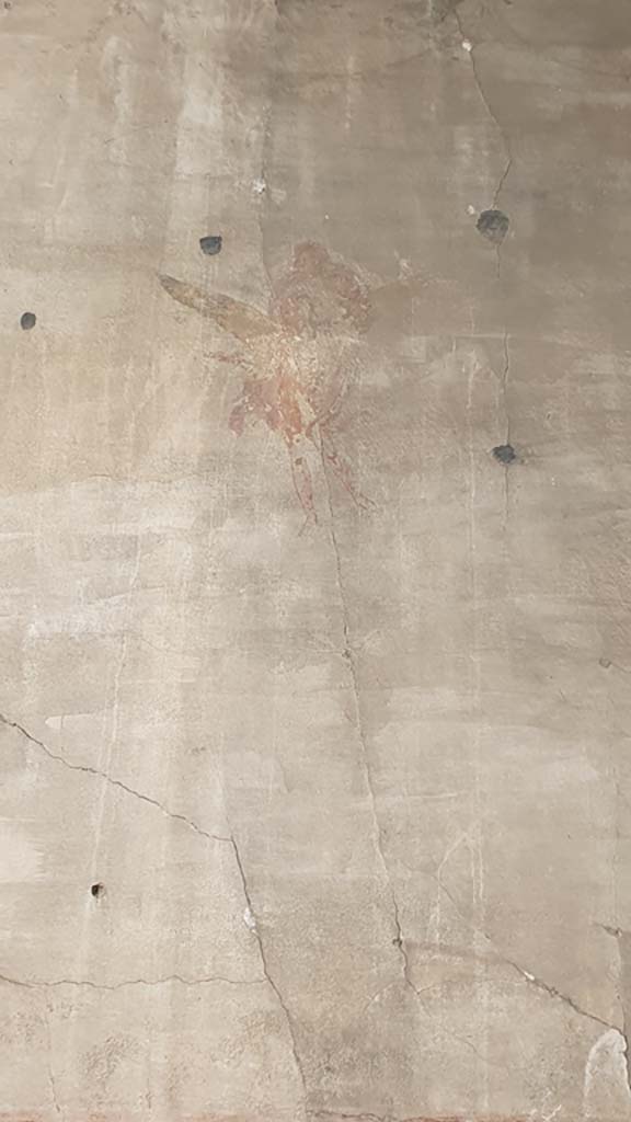 VII.9.7/8 Pompeii. August 2021. Painting from centre of a panel on west wall.
Foto Annette Haug, ERC Grant 681269 DÉCOR.

