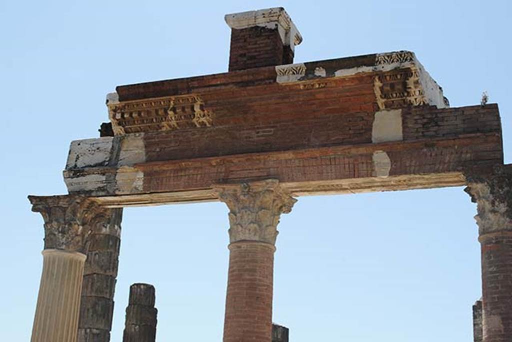 VII.9.8 and 7 Pompeii. July 2012. Looking west towards porticus outside of the Macellum.
Photo courtesy of John Vanko. His father took the identical photo in February 1952, see below.