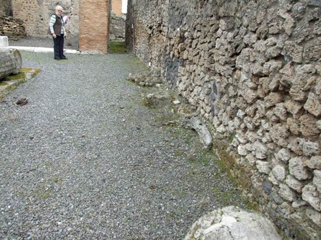 VII.9.47 Pompeii. March 2009. Looking north along East Portico area.