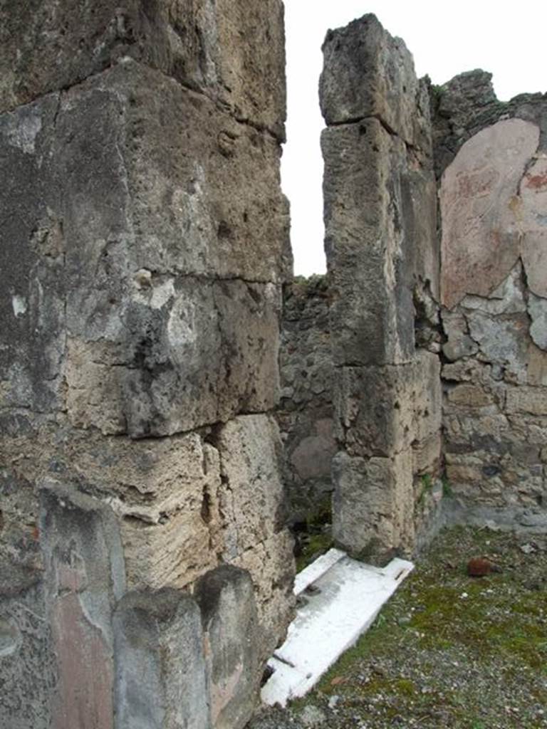 VII.9.47 Pompeii. March 2009. Room 1. Atrium. Doorway to Shop at VII.9.48