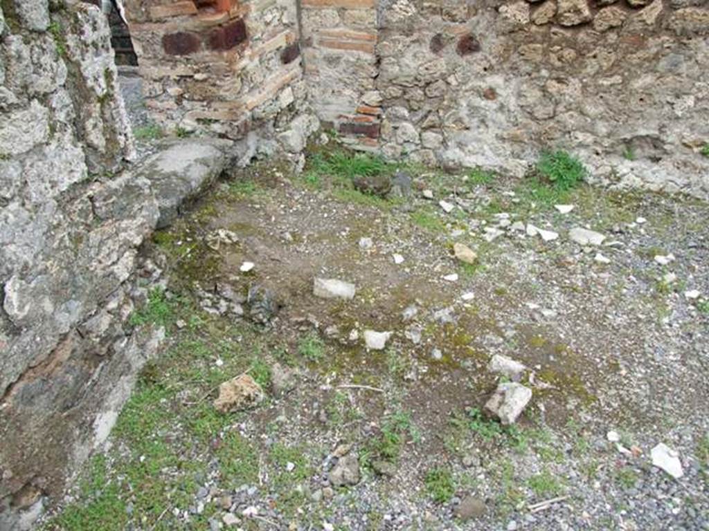 VII.10.10 Pompeii.  March 2009.  Doorway in north west corner of rear room leading to VII.10.9