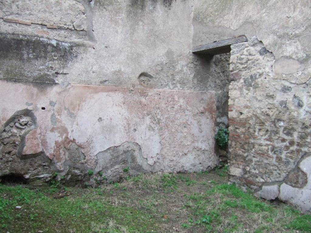 VII.11.13 Pompeii.  December 2006. North wall with door to rear room.