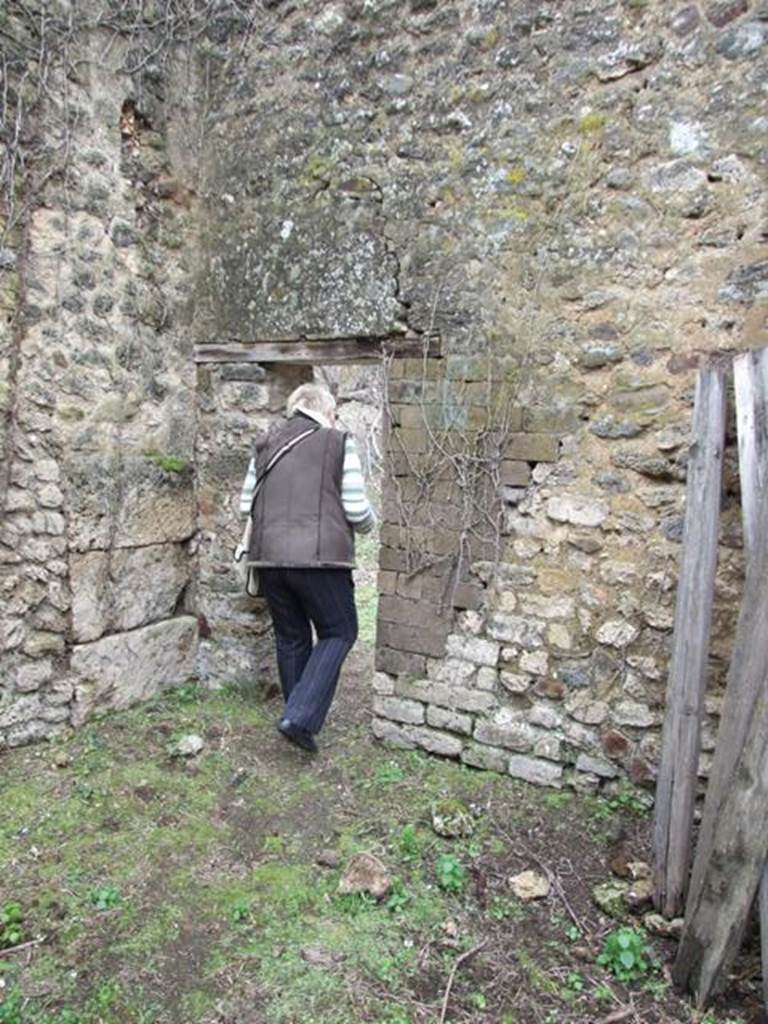 VII.11.14 Pompeii.  March 2009.  Garden area “B”.  South west corner, and entrance to Garden “C”