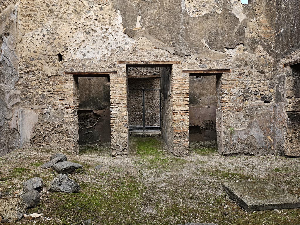 VII.11.11/14 Pompeii. November 2024. Looking north across room 8, atrium area of VII.11.11. Photo courtesy of Annette Haug.